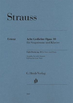 Acht Gedichte Op. 10 - Richard Strauss - Books -  - 9790201814605 - 