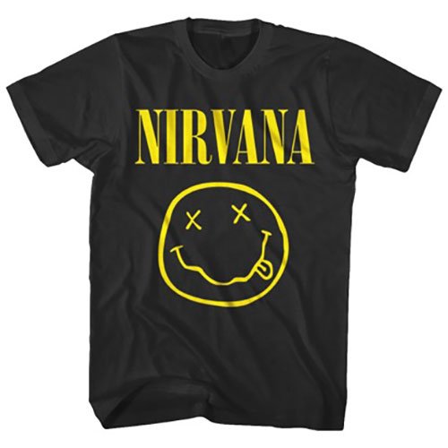 Nirvana Unisex Tee: Yellow Smiley - Nirvana - Marchandise -  - 9950670052605 - 