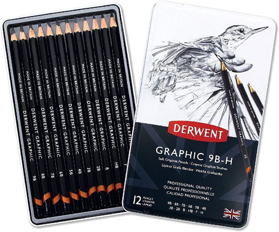 Graphic Soft Pencils (12 Tin) - Derwent - Merchandise -  - 5010255716606 - 