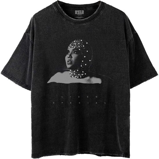 Lizzo Unisex T-Shirt: Special B&W Photo (Wash Collection) - Lizzo - Produtos -  - 5056561073606 - 