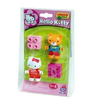 Cover for Unico Plus · Unico Plus - Costruzioni - Hello Kitty - Blister 2 Personaggi (MERCH)