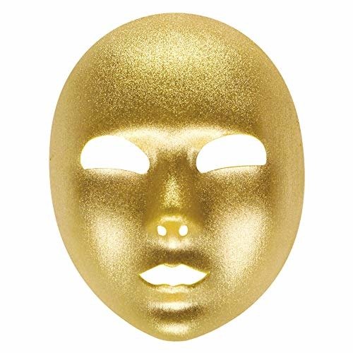 Maschera Oro In Tessuto -  - Fanituote - Widmann - 8003558647606 - 