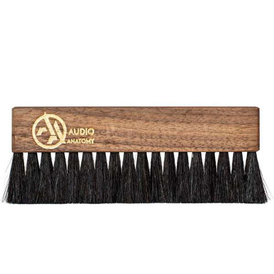 Walnut Wood Brush with Antistatic Goat and Nylon Fiber - Deluxe Dry & Wet Cleaning - Audio Anato - Music Protection - Merchandise - Audio Anatomy - 9003829971606 - July 8, 2022