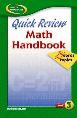 Cover for Mcgraw-hill · Quick Review Math Handbook: Hot Words, Hot Topics, Book 3, Student Edition (Hardcover Book) (2003)