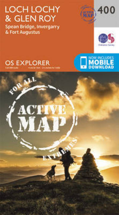 Cover for Ordnance Survey · Loch Lochy and Glen Roy - Spean Bridge, Invergarry and Fort Augustus - OS Explorer Active Map (Map) [September 2015 edition] (2015)