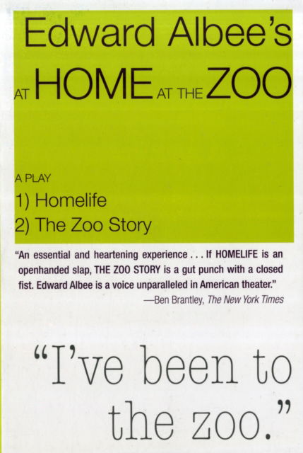 Cover for Edward Albee · At Home At The Zoo (Paperback Book) (2011)