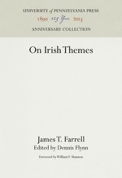 Cover for James T. Farrell · On Irish Themes (Hardcover Book) (1982)