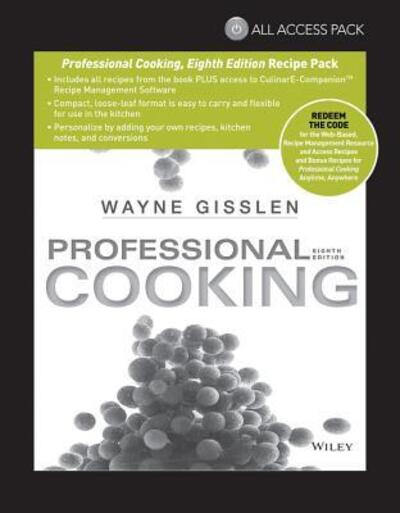 Cover for Wayne Gisslen · All Access Pack Recipes to Accompany Professional Cooking, Eighth Edition (Bok) (2014)