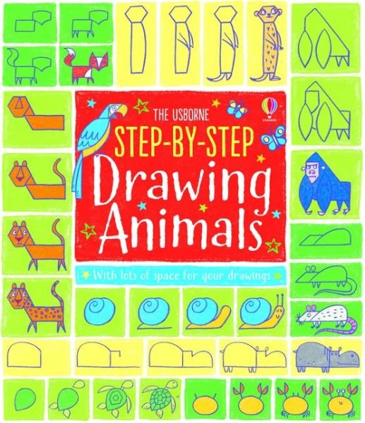 Cover for Fiona Watt · Step-by-Step Drawing Animals - Step-by-Step Drawing (Paperback Book) (2015)