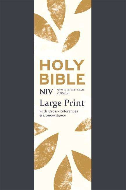 Cover for New International Version · NIV Large Print Single-Column Deluxe Reference Bible: Navy Soft-tone - New International Version (Taschenbuch) [Large Type / Large Print edition] (2015)