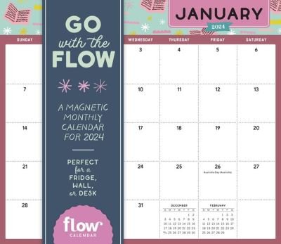 Cover for Astrid Van Der Hulst · Go with the Flow: A Magnetic Monthly Calendar 2024: A Magnetic Monthly Calendar for 2024 (Kalender) (2023)