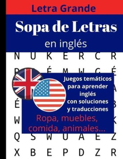Cover for Sopa de Letras Para Adultos Y Mayores · Sopa de letras en ingles (Paperback Book) (2020)