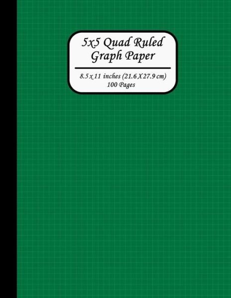 5x5 Quad Ruled Graph Paper. 8.5 X 11 Inches (21.6 X 27.9 CM). 100 Pages - Ts Publishing - Bøger - Independently Published - 9781794016606 - 13. januar 2019