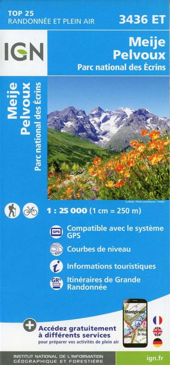 Cover for Ign · IGN TOP25: TOP25: 3436ET Meije - Pelvoux, Parc National des Ecrins (Inbunden Bok) (2018)