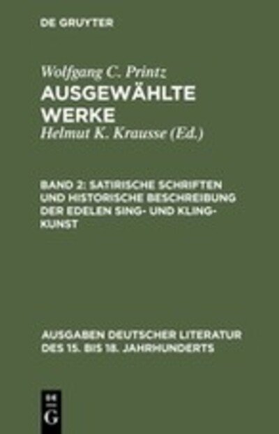 Cover for Printz · Werke.02 (Book) (1979)