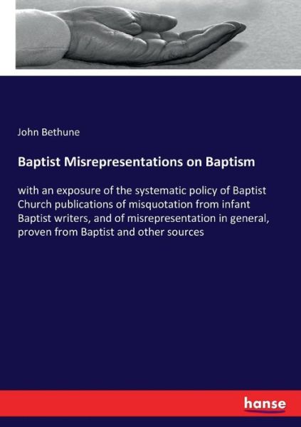 Cover for Bethune · Baptist Misrepresentations on B (Book) (2017)