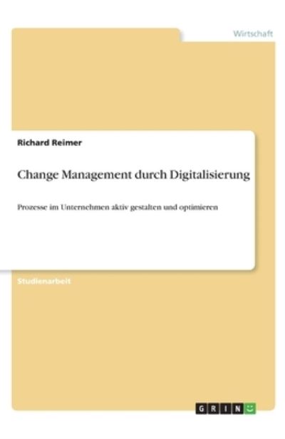 Cover for Reimer · Change Management durch Digitali (Book)