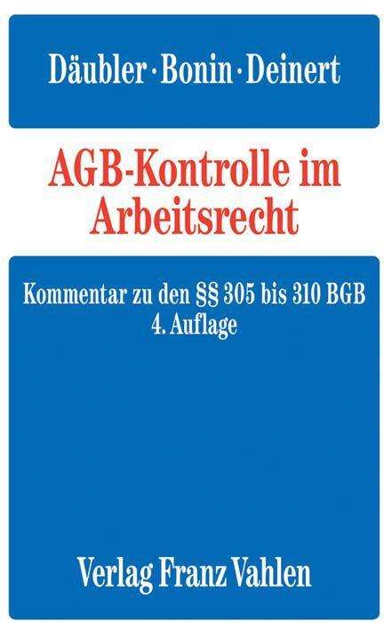 Cover for Däubler · AGB-Kontrolle im Arbeitsrecht (Bok)