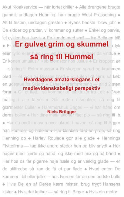 Cover for Niels Brügger; Niels Brügger · Er gulvet grim og skummel, så ring til Hummel (Paperback Book) [1st edition] [Paperback] (2010)