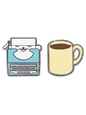 Typewriter & Coffee Pins1010E -  - Bøger - OUT OF PRINT USA - 0656554046607 - 5. september 2018