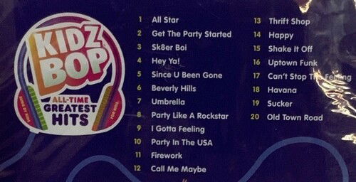 Kidz Bop All-time Greatest Hits - Kidz Bop Kids - Musik - CHAMBER MUSIC - 0888072233607 - 26. März 2021