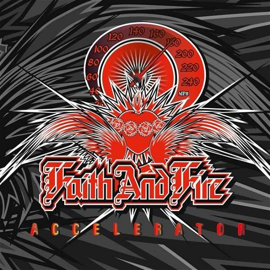 Cover for Faith and Fire · Accelerator (White / Red Splatter Vinyl) (LP) (2022)
