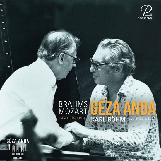 Cover for Geza Anda &amp; Philharmonia Orchestra &amp; Karl Bohm · Brahms &amp; Mozart - Two Legendary Concerts (CD) (2024)