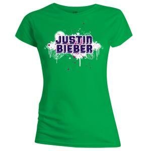 Cover for Justin Bieber · Paint Skinny Green (T-shirt) [size S] (2010)