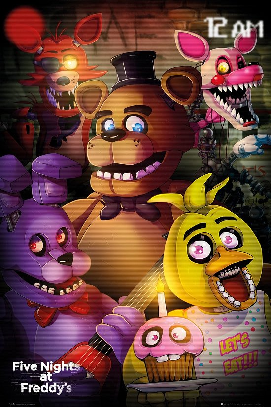 FIVE NIGHTS AT FREDDYS - Poster 61X91 - Group - Poster - Maxi - Merchandise - Gb Eye - 5028486372607 - January 10, 2017