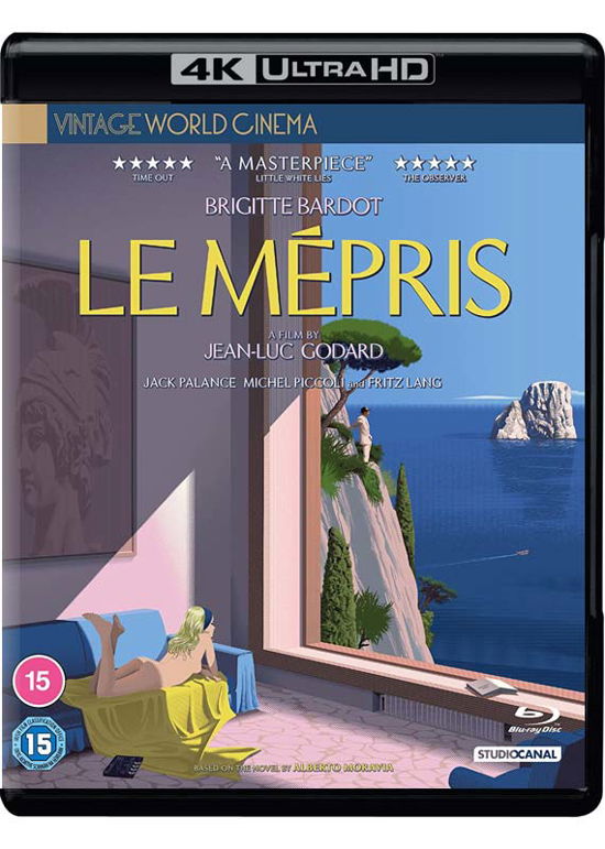 Le Mepris - Le Mepris (Vintage World Cinema 2023 Restoration) - Elokuva - Studio Canal (Optimum) - 5055201850607 - maanantai 26. kesäkuuta 2023