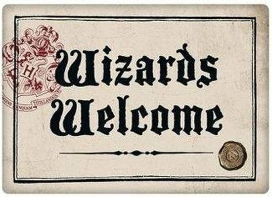 Harry Potter: Wizards Welcome Magnet Metal (magnete) - Harry Potter: Half Moon Bay - Merchandise -  - 5055453477607 - 