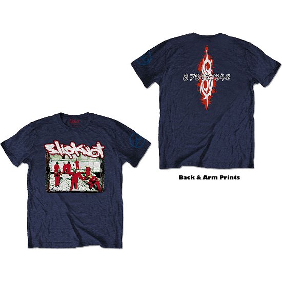 Slipknot Unisex T-Shirt: 20th Anniversary - Red Jump Suits (Back Print) - Slipknot - Koopwaar -  - 5056368646607 - 