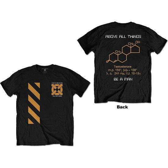 Type O Negative Unisex T-Shirt: Be A Man (Back Print) - Type O Negative - Merchandise -  - 5056368662607 - 