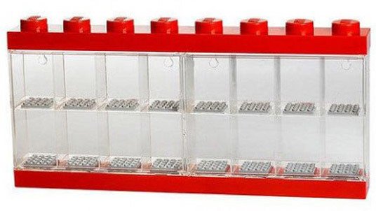 Opbergbox Lego: minifigs rood 16-delig - N/a - Fanituote - Room Copenhagen - 5711938023607 - 