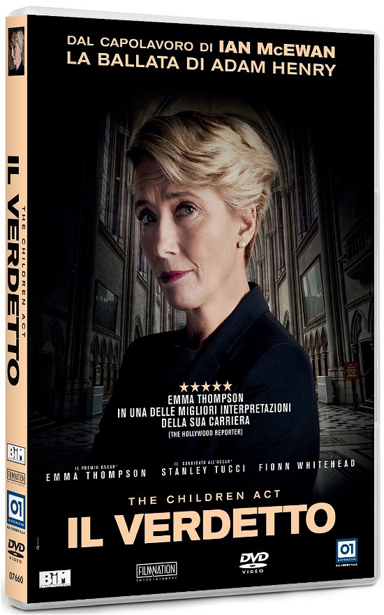 Cover for Emma Thompson,stanley Tucci,fionn Whitehead · Children Act (The) - Il Verdetto (DVD) (2019)