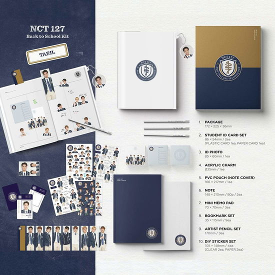 2021 NCT 127 Back to School Kit (MARK Ver.) - Nct127 - Merchandise - SM ENT. - 8809718448607 - 