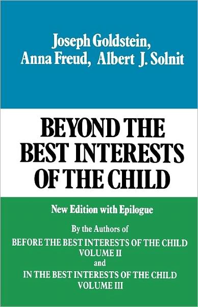 Cover for Dorothy Burlingham · Beyond the Best Interests of the Child (Pocketbok) (1984)