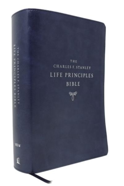 Cover for Thomas Thomas Nelson · NIV, Charles F. Stanley Life Principles Bible, 2nd Edition, Leathersoft, Blue, Thumb Indexed, Comfort Print Holy Bible, New International Version (Book) (2020)