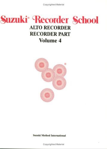 Cover for Suzuki · Suzuki Recorder School Vol4 Treble (Paperback Book) (1998)