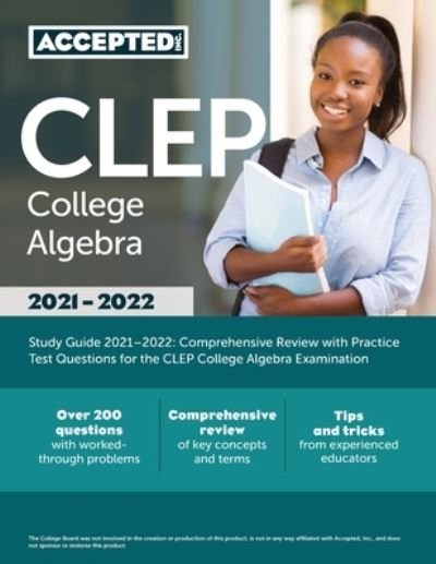Cover for Accepted Inc · CLEP College Algebra Study Guide 2021-2022 (Taschenbuch) (2020)