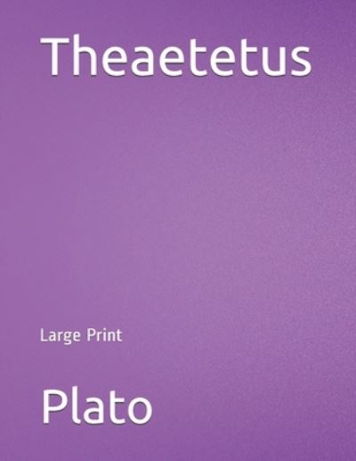 Cover for Plato · Theaetetus (N/A) (2019)