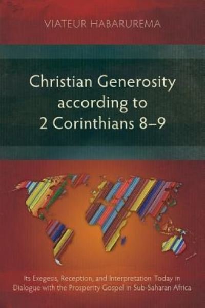 Cover for Viateur Habarurema · Christian Generosity According to 2 Corinthians 8-9 (Pocketbok) (2017)