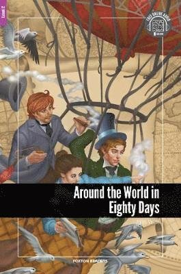 Cover for Jules Verne · Around the World in Eighty Days - Foxton Reader Level-2 (600 Headwords A2/B1) with free online AUDIO (Paperback Book) [New edition] (2019)