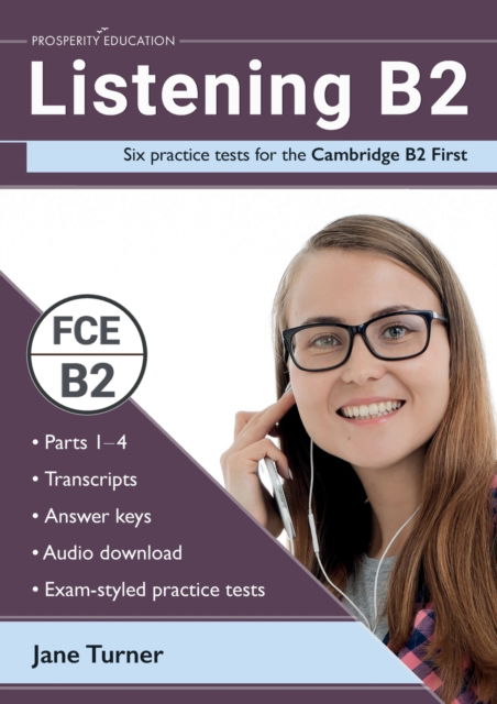 Cover for Jane Turner · Listening B2: Six practice tests for the Cambridge B2 First: Answers and audio included (Paperback Book) (2022)