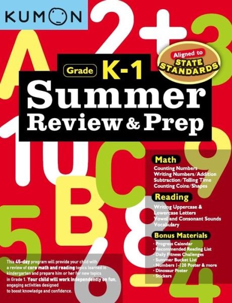Cover for Kumon · Summer Review &amp; Prep: K-1 (Paperback Bog) (2019)