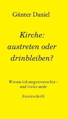 Cover for Daniel · Kirche: austreten oder drinbleib (Book) (2020)