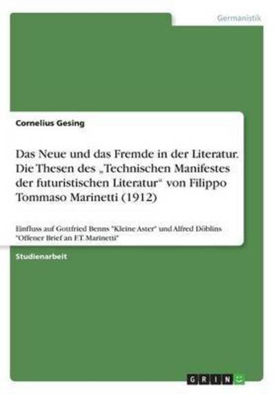 Cover for Gesing · Das Neue und das Fremde in der L (Book) (2016)