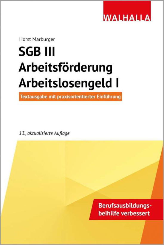 Cover for Marburger · SGB III - Arbeitsförderung - (Book)