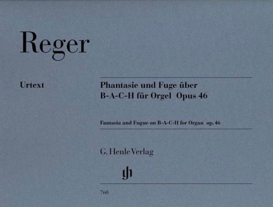 Cover for Reger · Phantasie u.Fuge.op.46,Org.HN760 (Book)