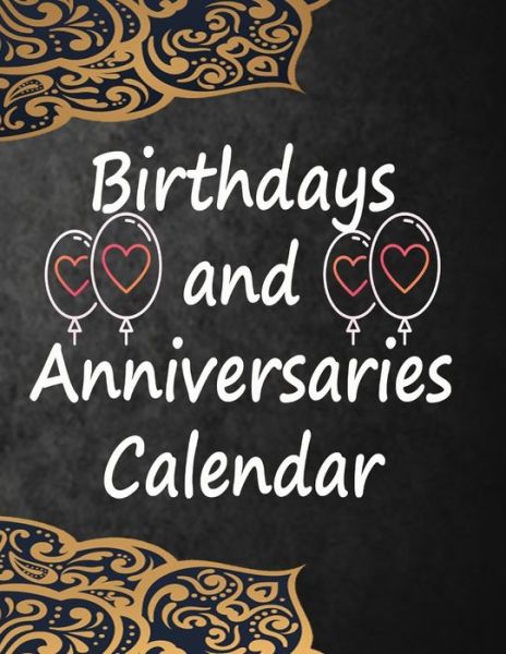 Cover for Paper · Birthdays and Anniversaries Calendar (Paperback Book) (2020)